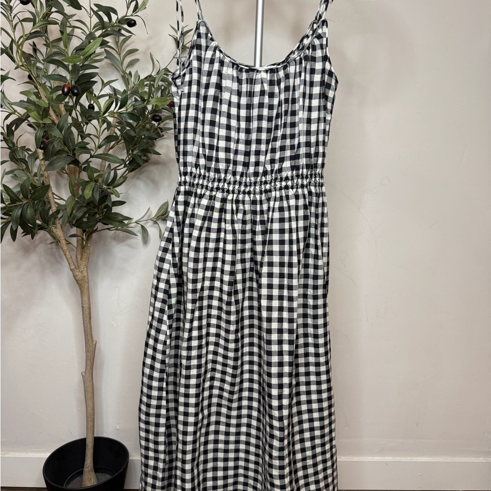 Doen Black and White Gingham Maxi Dress - Picture 4 of 6